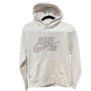 Nike SB  Stripes Graphic Hoodie White SZ XS